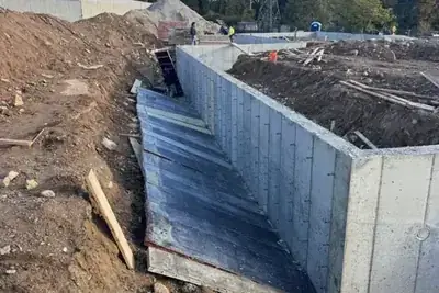 Foundation wall waterproof, foundation work in New York